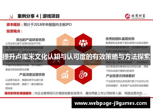 提升卢库米文化认知与认可度的有效策略与方法探索 提升卢库米文化认知与认可度的有效策略与方法探索